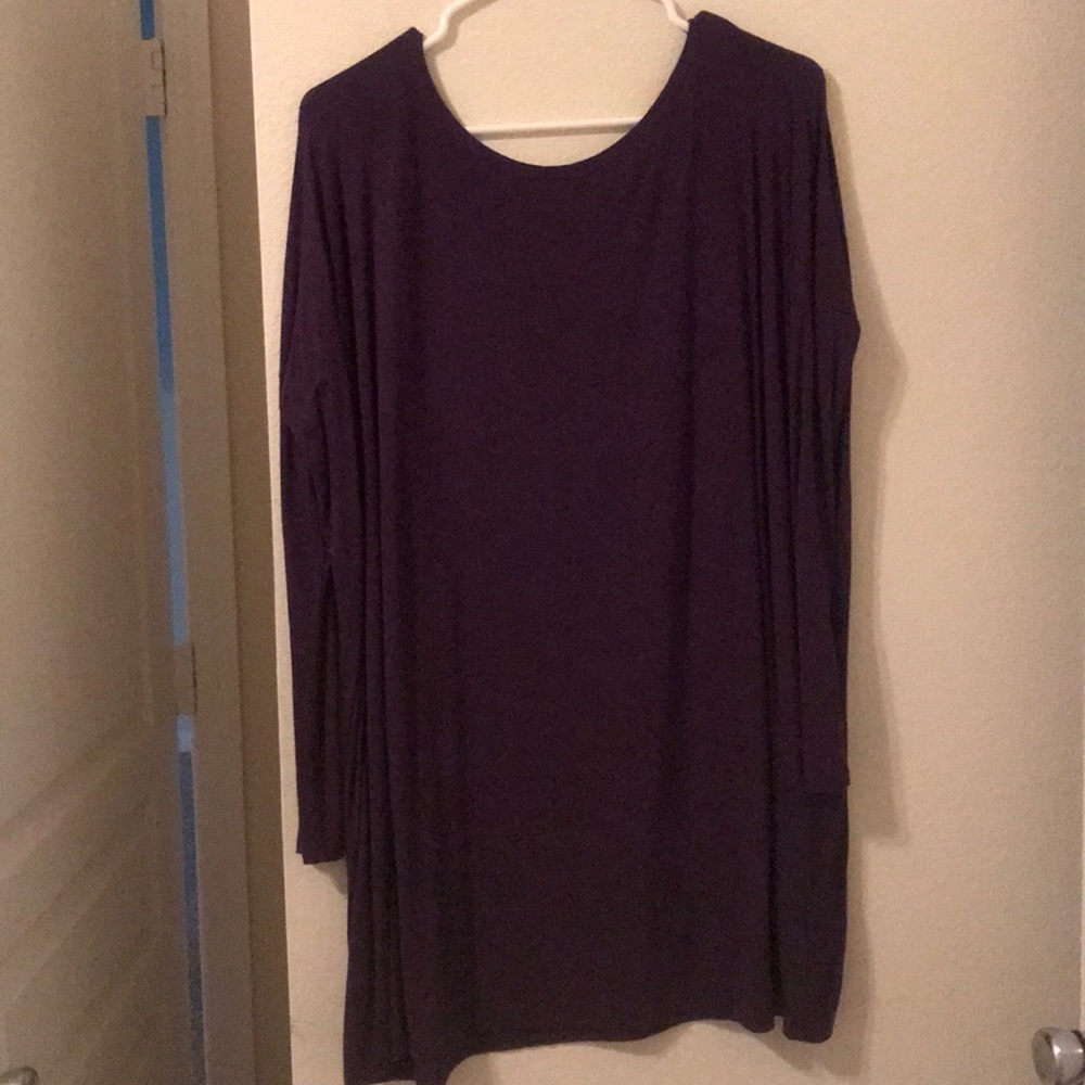 Purple piko dress